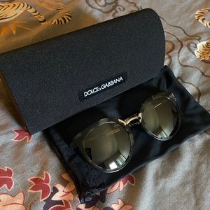 $55 NEW Dolce & Gabbana Turquoise Round Sunglasses